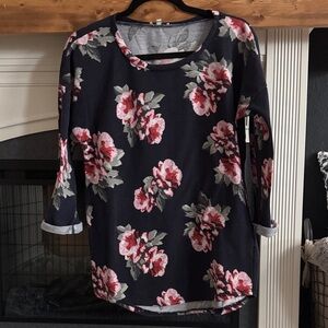 Floral Print Women's Top